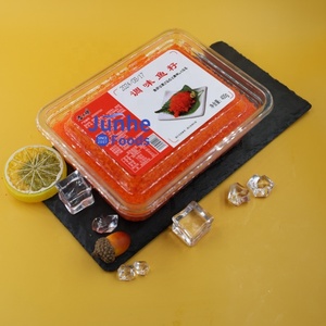 Œufs de poisson japonais congelés OEM Ebiko Masago, qualité sushi, texture croustillante et éclatante, goût sucré <span class=keywords><strong>orange</strong></span> vif, pour enfants, en boîte - Product Image 6