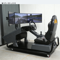 Simulateur de conduite automobile à trois écrans, équipement de formation à la sécurité