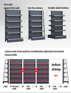 Los más vendidos en los Estados Unidos Estantes de supermercado Estantes de góndola personalizables Estantes OEM ODM para tienda minorista - Product Image 4