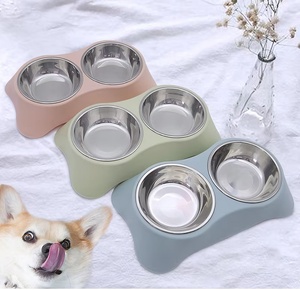 Vente flash : grand bol en acier inoxydable pour nourriture et eau pour chiens et chats, antidérapant, détachable, fournitures d'alimentation pour animaux de compagnie, base durable anti-déversement - Product Image 1