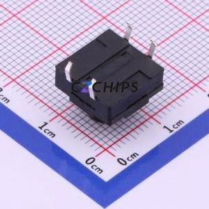 TC-FS1212D-C-L Tactile Switch Through hole-4P,12x12mm Switch Single Pole Single Throw Round Button 2.6N Through Hole - Product Image 2