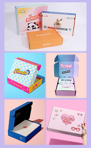 Caja de Cartón Corrugado con Tira Desgarrable para Joyería, Cosméticos, Ropa, Caja de Envío con Cierre Desgarrable, Plegable - Product Image 3
