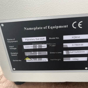 बिक्री के लिए प्रयोगशाला छोटे पैमाने की नैनो पाउडर ग्राइंडिंग मशीन XQM-1A स्टेनलेस स्टील सिरेमिक जार प्लैनेटरी बॉल मिल - Product Image 6