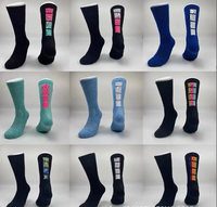 Chaussettes Hautes Unisexe Super Élite OEM Personnalisées Respirantes en Tricot Épais pour Jeunes, Idéales pour le Basketball, le Cyclisme et le Football
