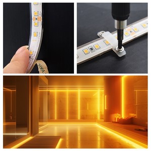 ไฟ <span class=keywords><strong>LED</strong></span> แถบซิลิโคน CRI90 2835 SMD สำหรับห้องซาวน่า กันน้ำ IP68 ทนความร้อนสูง ปรับความสว่างได้ - Product Image 5