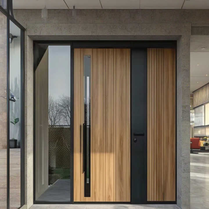 Customizable Modern Design Cast Aluminum Double Door