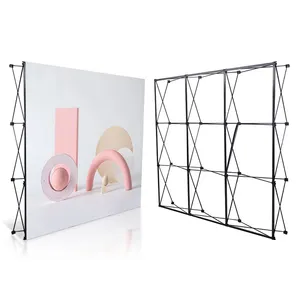 Cao Cấp Tùy Chỉnh Chất Lượng Cao Xách Tay Backdrop Tùy Chỉnh Triển Lãm Vải Backdrop Pop Lên Gian Hàng Biểu Ngữ Đứng Hiển Thị Với Tùy Chỉnh