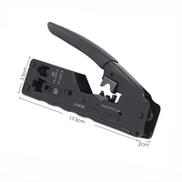 Nouvelles pinces à sertir multifonctions à cliquet, testeur de câbles, sertisseuse RJ45, fer noir
