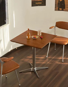 Conjunto de Mesa de Bistró Redonda Moderna y Resistente para Exteriores, Muebles de Comedor de Aluminio para Patio, Mesa y Sillas de Jardín para Cafetería o Balcón - Product Image 6