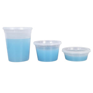 Customizable 8oz 16oz 32oz Deli Container With Lid, Disposable Plastic Airtight Food Storage Container