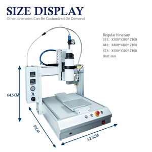 三軸PLC制御CNC自動塗布ロボット 300CC ホットメルト接着剤ディスペンサーマシンエンジン（紙箱用） - Product Image 3