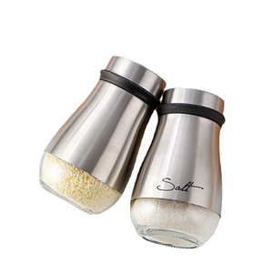 Poivrière en acier inoxydable de qualité alimentaire 4oz 120ml personnalisée assaisonnement sel stockage bouteille d'épices <span class=keywords><strong>pingouin</strong></span> - Product Image 6