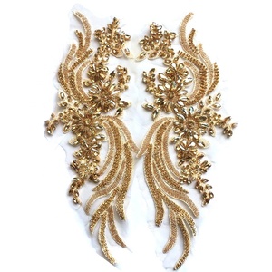 ชุดเดรสสำหรับเจ้าสาวงานปักพลอยเทียมแก้วคริสตัล<span class=keywords><strong>สี</strong></span>สันสดใสแบบเย็บติด - Product Image 5