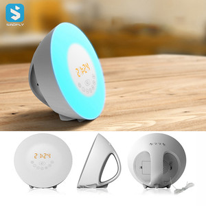 Nuevo diseño Sleep Sounds Wake Up Light Máquina de sonido Sunrise Despertador con luz nocturna - Product Image 5