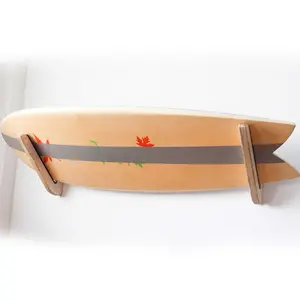 Yeni varış vergi kapalı açık raf Shortboard Longboard ahşap sörf tahtası duvar ekranı