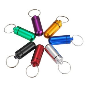 Wholesale Custom Printing Small Medicine Keychain Outdoor Waterproof Aluminum Metal <b>Safety</b> Key <b>Chains</b> Gift Items From Factory - Product Image 4