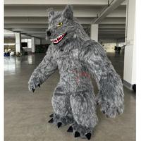Costume de mascotte loup géant sauvage unisexe à prix d'usine, costume de loup adulte, costumes de mascotte loup sauvage pour cosplay