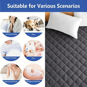 Pelindung Kasur Anti Air Berlapis Quilted untuk Hotel Rumah Rumah Sakit - Product Image 4