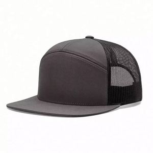 Casquette Trucker Snapback Richardson 168 personnalisée à 7 panneaux, visière plate unie, avec logo en maille - Product Image 6