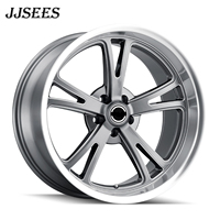JJSEES Jantes de voiture personnalisées 16 17 18 19 20 21 22 pouces en aluminium chromé, à rayons décalés, roues forgées 5x120 5x114.3 5x112 PCD pour benz