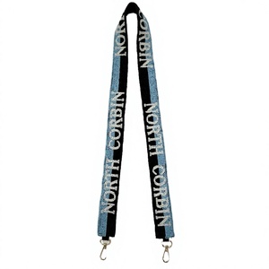 Ascension Catholic Cotton Beaded Embroidered Purse Strap Custom School <b>Spirit</b> Adjustable Handbag Chain Team Colors Cross Charm - Product Image 6