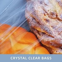 Bolsas de Plástico Transparente BOPP Perforadas de Grado Alimenticio para Panadería con Ataduras de Cuerda Gratis para Mini Panecillos Caseros y Personalizables
