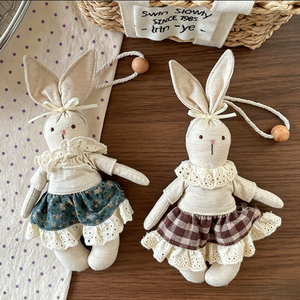 Nuovo Arrivo: Portachiavi Bambola con <span class=keywords><strong>Capelli</strong></span> Intrecciati in Tessuto a Cartone Animato, Ciondolo Gonna Floreale, Accessorio Moda per Borsa da Ragazza, Ornamento per Chiavi - Product Image 3