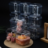Boîte de rangement carrée transparente en PS de qualité alimentaire avec une épaisseur de 1 mm en provenance du Guangdong pour bonbons emballés et non emballés