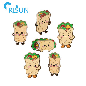 Al por mayor: Pin <span class=keywords><strong>de</strong></span> esmalte duro y broches <span class=keywords><strong>de</strong></span> esmalte blando con diseño <span class=keywords><strong>de</strong></span> Cali <span class=keywords><strong>Burrito</strong></span>, Purrito <span class=keywords><strong>Burrito</strong></span> Cat, logotipo personalizado y motivos <span class=keywords><strong>de</strong></span> comida, <span class=keywords><strong>de</strong></span> la colección Winks for Days - Product Image 1