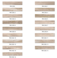 Surface mate Carreau de sol en céramique aspect bois rustique Carreaux de porcelaine 200*1200mm pour salle de bain extérieure Utilisation extérieure Fabriqué en Chine