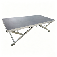 Support de scène en aluminium pliable à levage manuel sur mesure pour la jonction de scènes modulaires portables