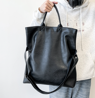 Nouveauté : Sac messager en PU grande capacité pour homme, polyvalent, imperméable, pour usage quotidien, sac bandoulière décontracté pour homme