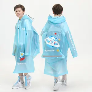 2024 vêtements de pluie à la mode manteaux de pluie réutilisable pluie Poncho veste garçons et filles enfants clair transparent moto imperméable imperméable