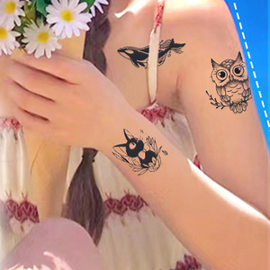 10 pièces pochoirs au henné personnalisé nouveau Design d'art femmes autocollant de <span class=keywords><strong>tatouage</strong></span> temporaire étanche Semi-permanent pour une utilisation manuelle - Product Image 1