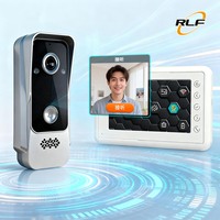 Vidéophone RLF F8+AT7 avec vision nocturne, écran tactile 7 pouces, 1080P, application Tuya, résistant à l'eau, câblé 4 fils, maison intelligente
