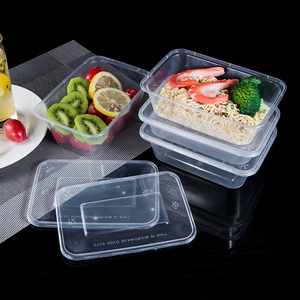 Material para microondas PP5, Envasado de comida rápida, contenedor <span class=keywords><strong>rectangular</strong></span> de plástico para alimentos con tapa - Product Image 5