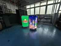 Display Kaleng Pendingin LED Berkualitas Tinggi, Kapasitas Besar 50L, Desain Stylish dengan Fitur Pengawet Kesegaran