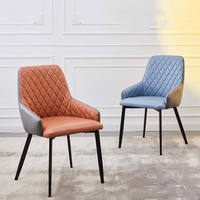 Chaise de salle à manger en cuir de haute qualité