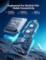 Adaptor Mobil Starlink Mini 2027 Kabel 18AWG Tahan Lama Daya Stabil Plug & Play Aksesoris Starlink Mini Adaptor Pemantik Rokok