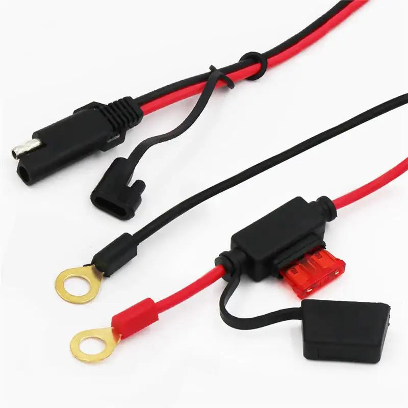 Connector Dc Power Battery O Ring Eyelet Clip To Sae Quick Disconnect Pl Waterproof Booster Cable