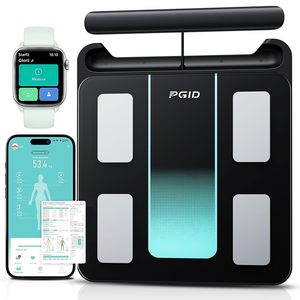 Báscula Inteligente de Grasa Corporal de 8 Electrodos, Doble Frecuencia BIA, Composición Corporal Completa, 29 Datos, Sincronización con APP, Bluetooth, Impresión, Báscula de Salud para el Hogar - Product Image 1