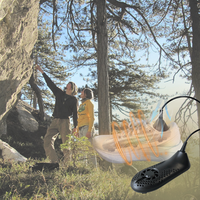 Séchoir à chaussures portable, ventilateur pour voiture et camping-car, technologie de chauffage PTC à température constante, certifié CE, 15W, 100-240V/12V, camping printanier