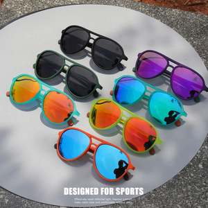 Gafas de Sol Deportivas con Logotipo Personalizado 2025, Montura Grande para Hombre y Mujer, Protección UV400, Espejo, Polarizadas, Estilo Piloto - Product Image 4