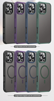 Coque de téléphone magnétique translucide mate pour iPhone 13 14 15 16 Plus Pro Max, avec toucher givré, compatible avec iPhone 17 Pro Max 17 Air