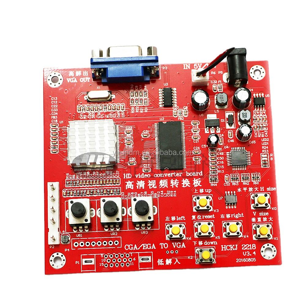 POG 코인 게임용 CGA/EGA/YUV에서 VGA로 변환하는 컨버터 보드, 금속 및 플라스틱 소재의 비디오 변환 PCB|  Alibaba.com