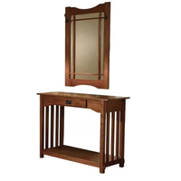 Table en bois durable avec miroir pour le salon