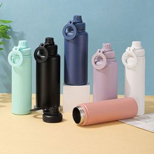 Portable Double-Layer Vacuum Insulated Stainless Steel <b>Thermos</b> Water <b>Bottle</b> Lid BPA-Free 6-12 Hours 500ml Large Back School - Product Image 3