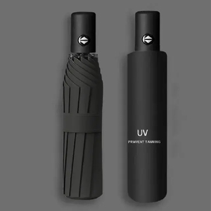 <span class=keywords><strong>ร่ม</strong></span>กันแดด UV อัตโนมัติเต็มรูปแบบ ดีไซน์พับสามตอน โครง 8/10 ซี่ ขนาดเส้นผ่านศูนย์กลางเมื่อกาง 95 ซม. - ของขวัญทางธุรกิจ - Product Image 1