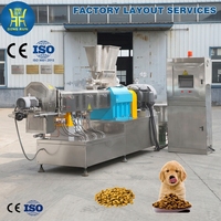 Extrudeuse d'aliments pour animaux de compagnie à chauffage électrique, ligne d'extrusion d'aliments pour animaux de compagnie à haute efficacité, machines d'extrusion d'aliments pour chiens