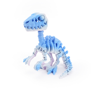 3D Printed Velociraptor Dinosaur Skeleton Series Handcrafted Plastic Glass Toy Decorations Fun and Creative Frozen Characters - Product Image 5